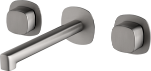 Toscana Brushed Nickel Concealed Two Handle Basin Mixer, main product view