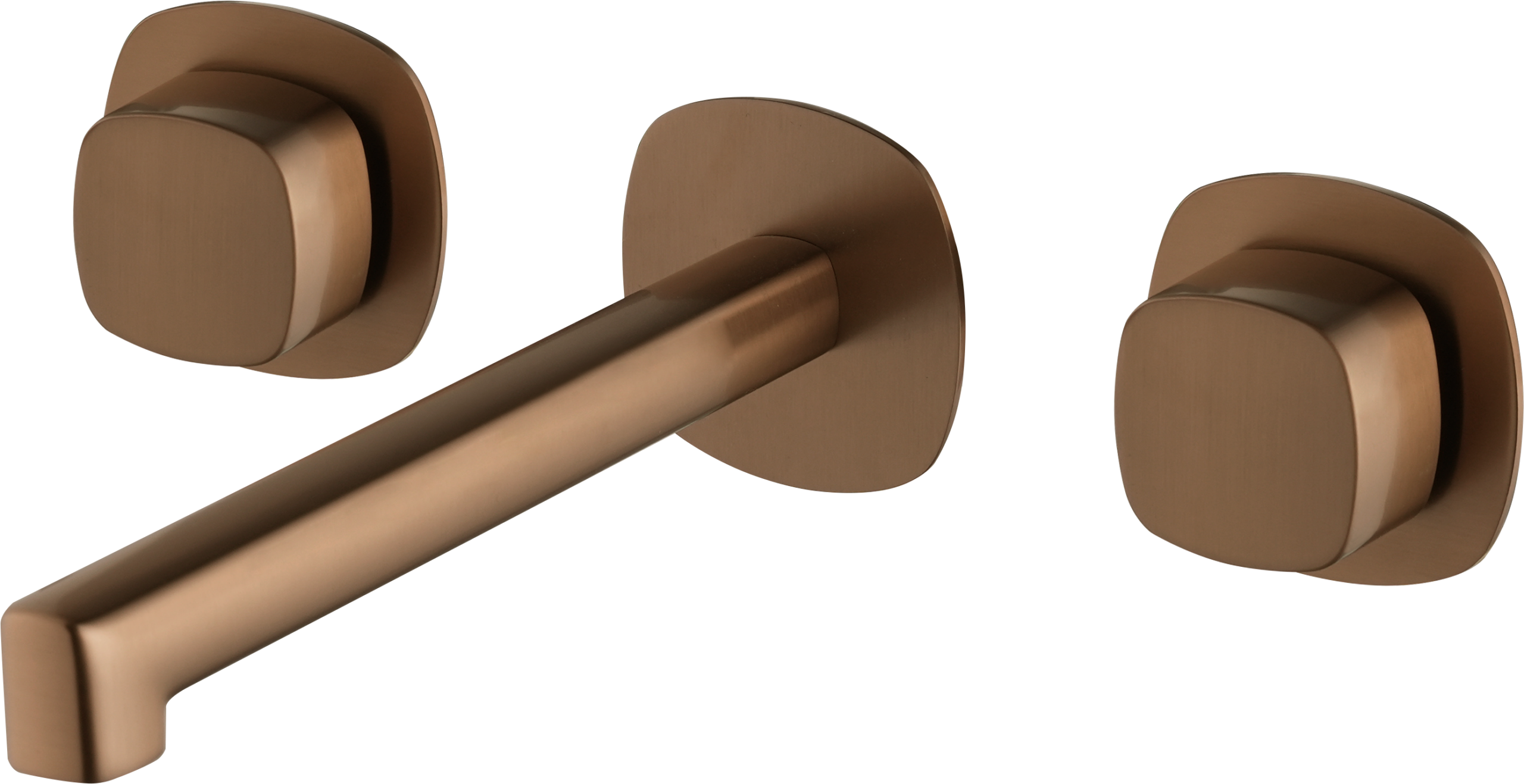 Toscana Brushed Rose Gold Concealed Two Handle Basin Mixer, main product view