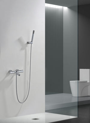 Bless Chrome Thermostatic Bath and Shower Kit, view 3