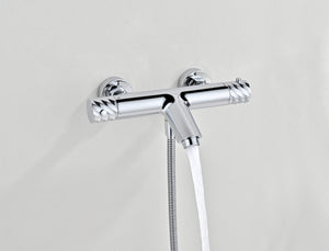 Bless Chrome Thermostatic Bath and Shower Kit, view 2