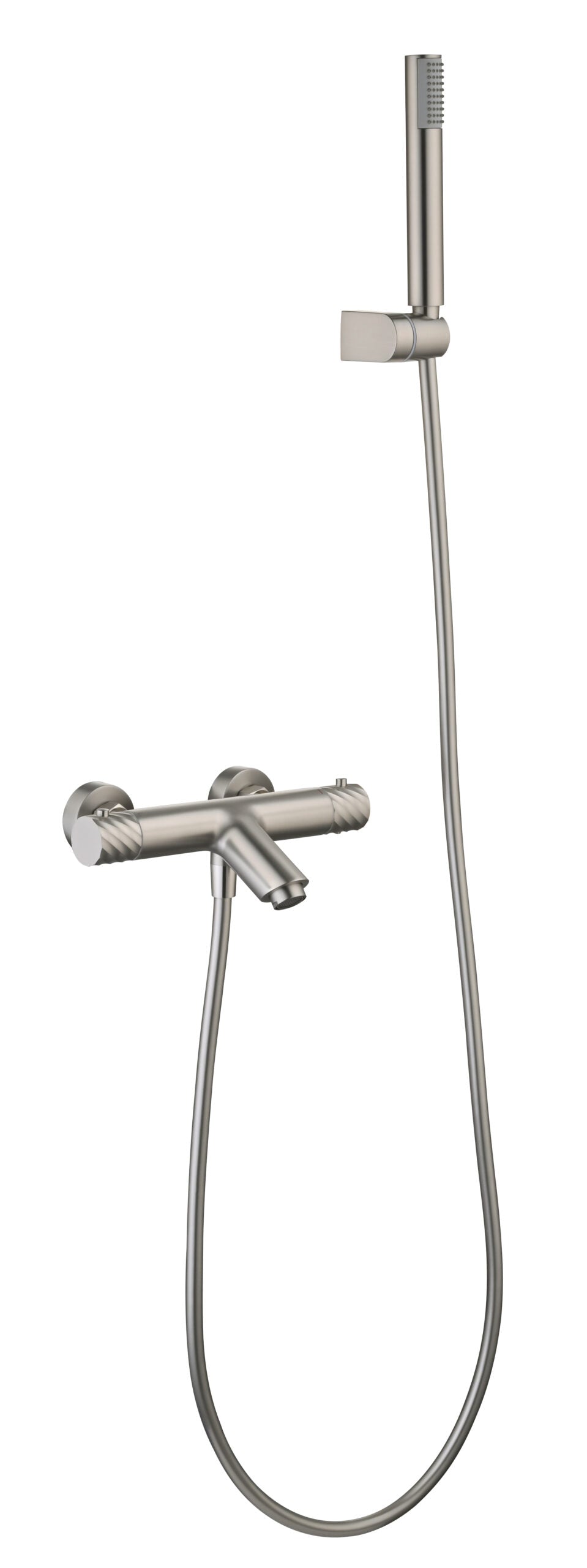 Bless Brushed Nickel Thermostatic Bath and Shower Kit, main product view