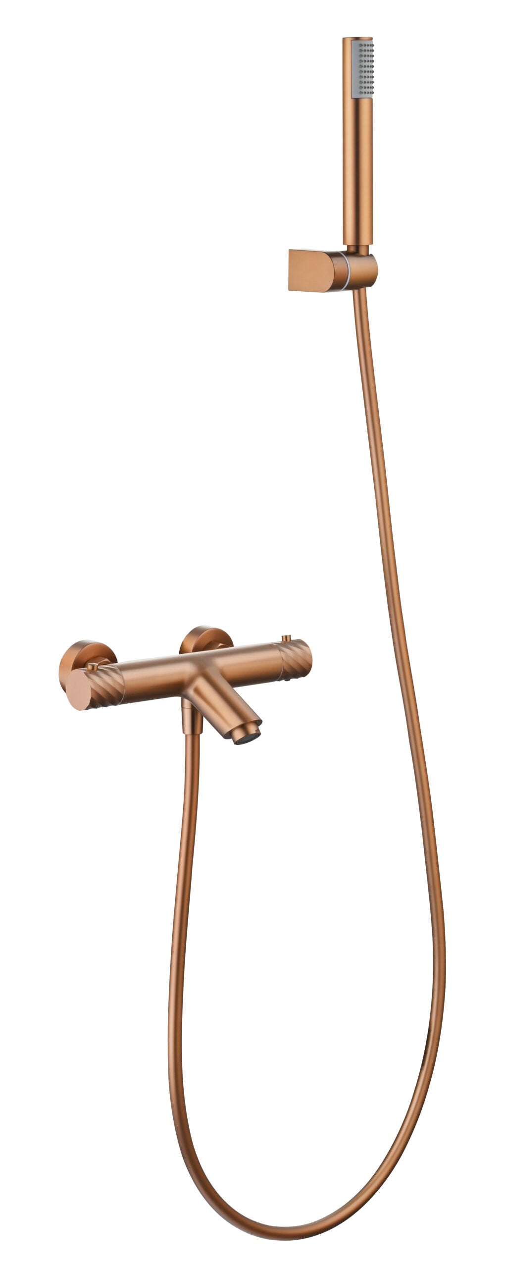 Bless Brushed Rose Gold Thermostatic Bath and Shower Kit, main product view