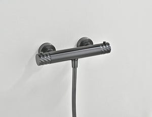 Bless Black Gun Metal Thermostatic Shower Kit, view 2