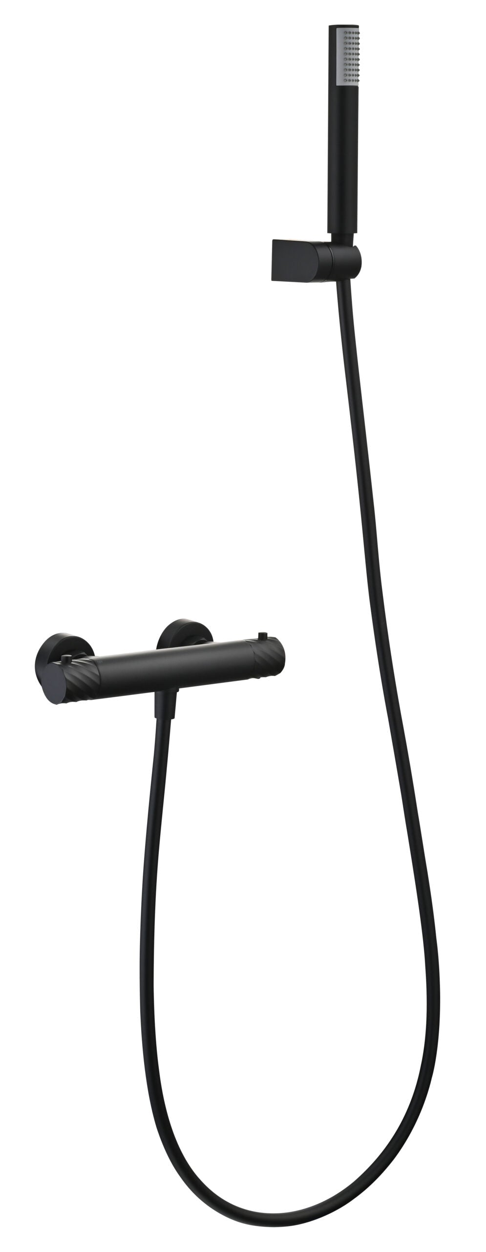 Bless Matte Black Thermostatic Shower Kit, main product view