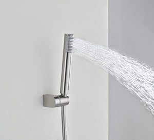 Bless Brushed Nickel Thermostatic Shower Kit, view 5