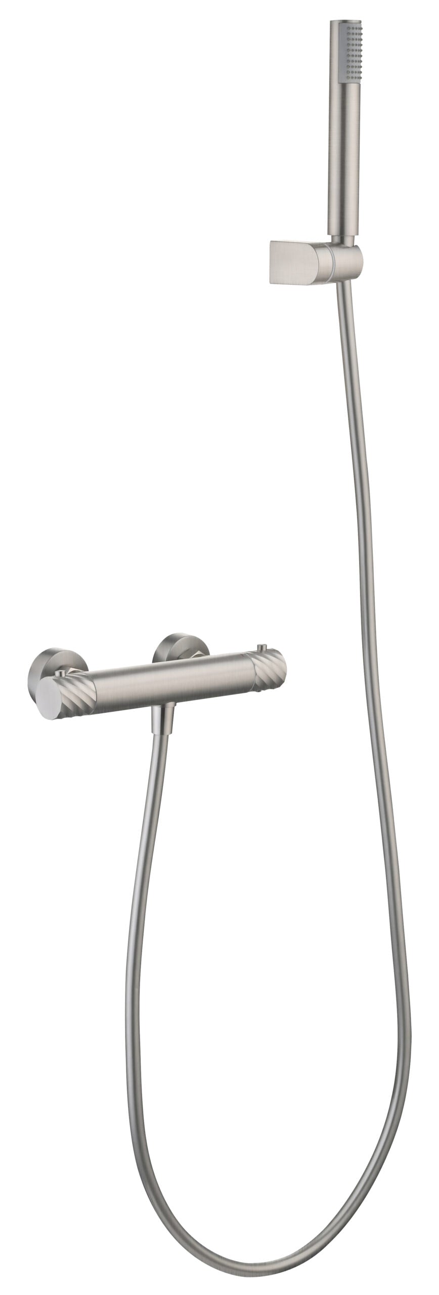 Bless Brushed Nickel Thermostatic Shower Kit, main product view