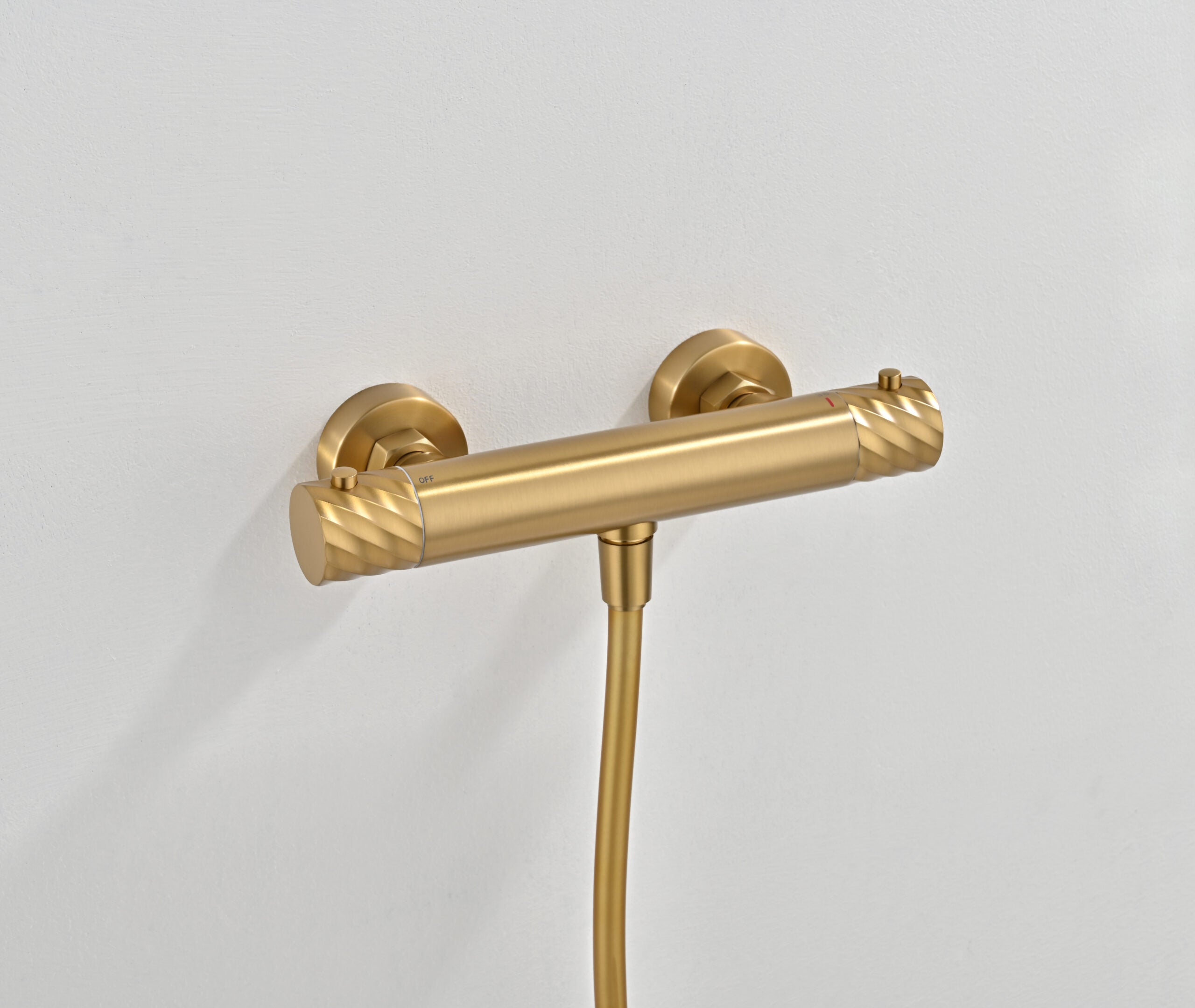 Bless Brushed Gold Thermostatic Shower Kit, view 2
