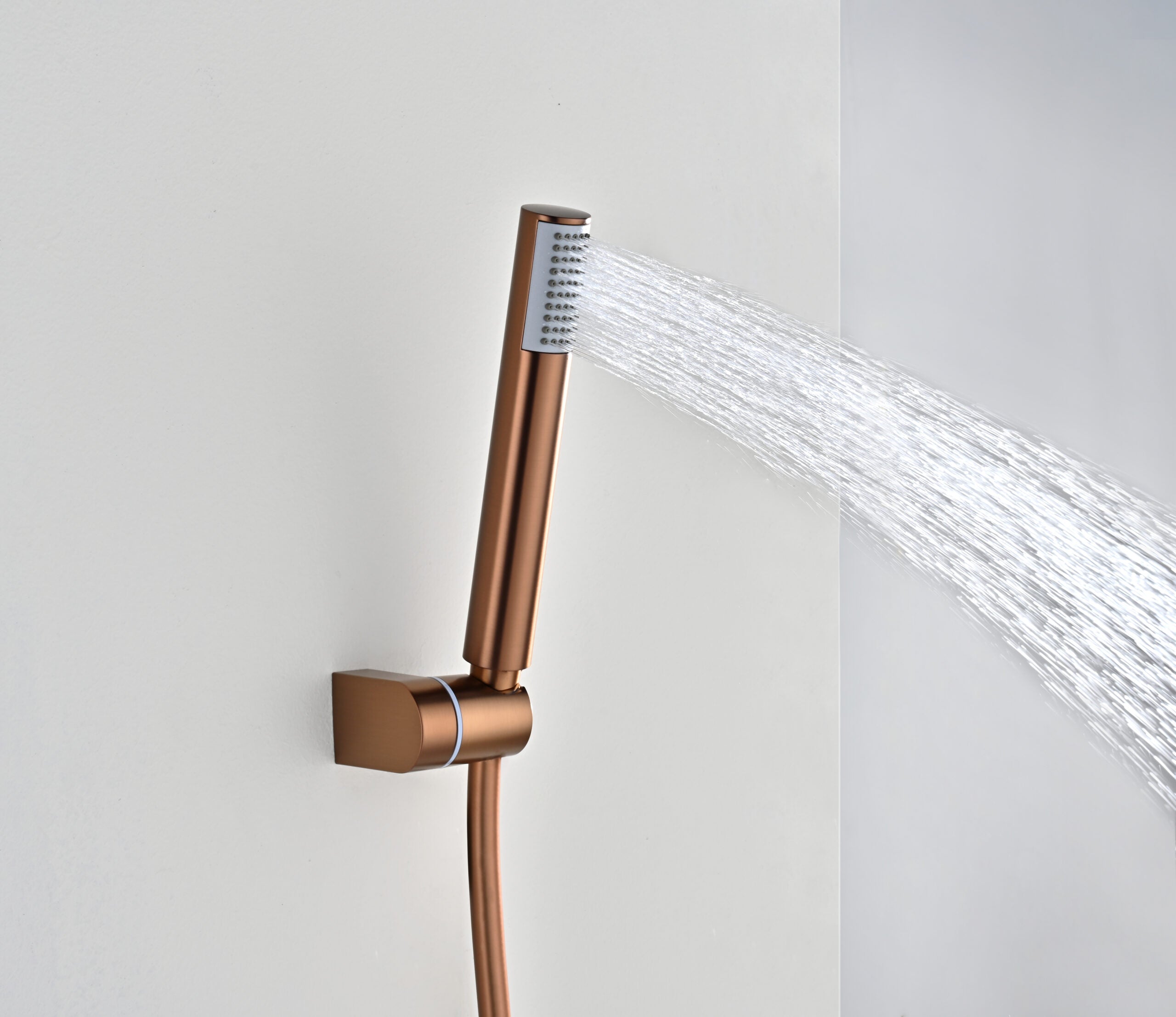 Bless Brushed Rose Gold Thermostatic Shower Kit, view 4
