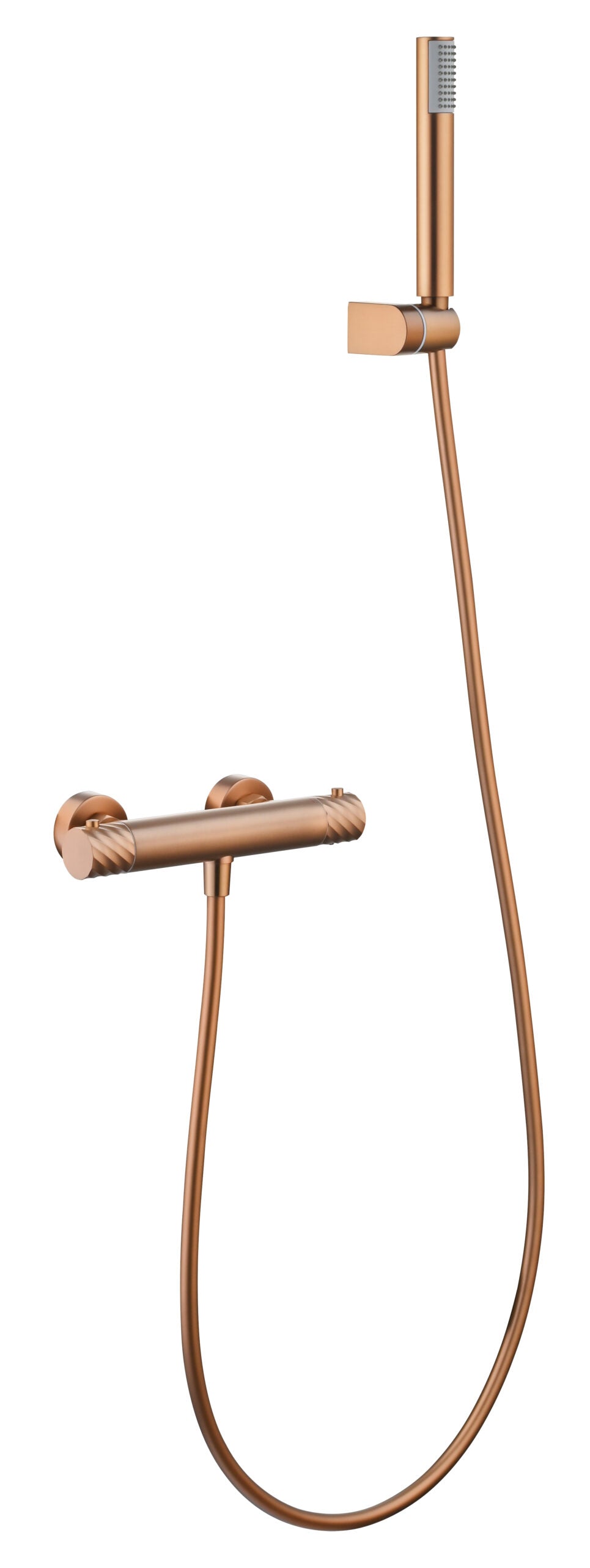 Bless Brushed Rose Gold Thermostatic Shower Kit, main product view