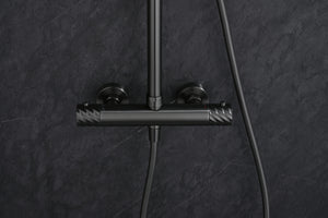 Bless Black Gun Metal Thermostatic Shower Set, view 2