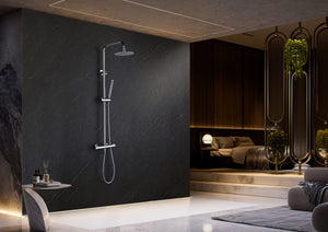 Bless Chrome Thermostatic Shower Set, view 3