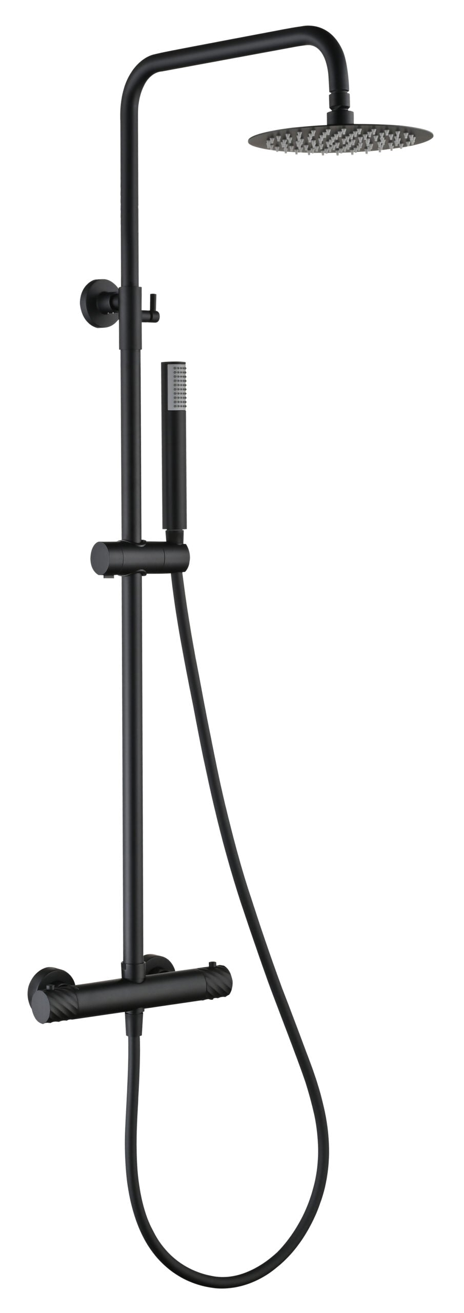 Bless Matte Black Thermostatic Shower Set, main product view