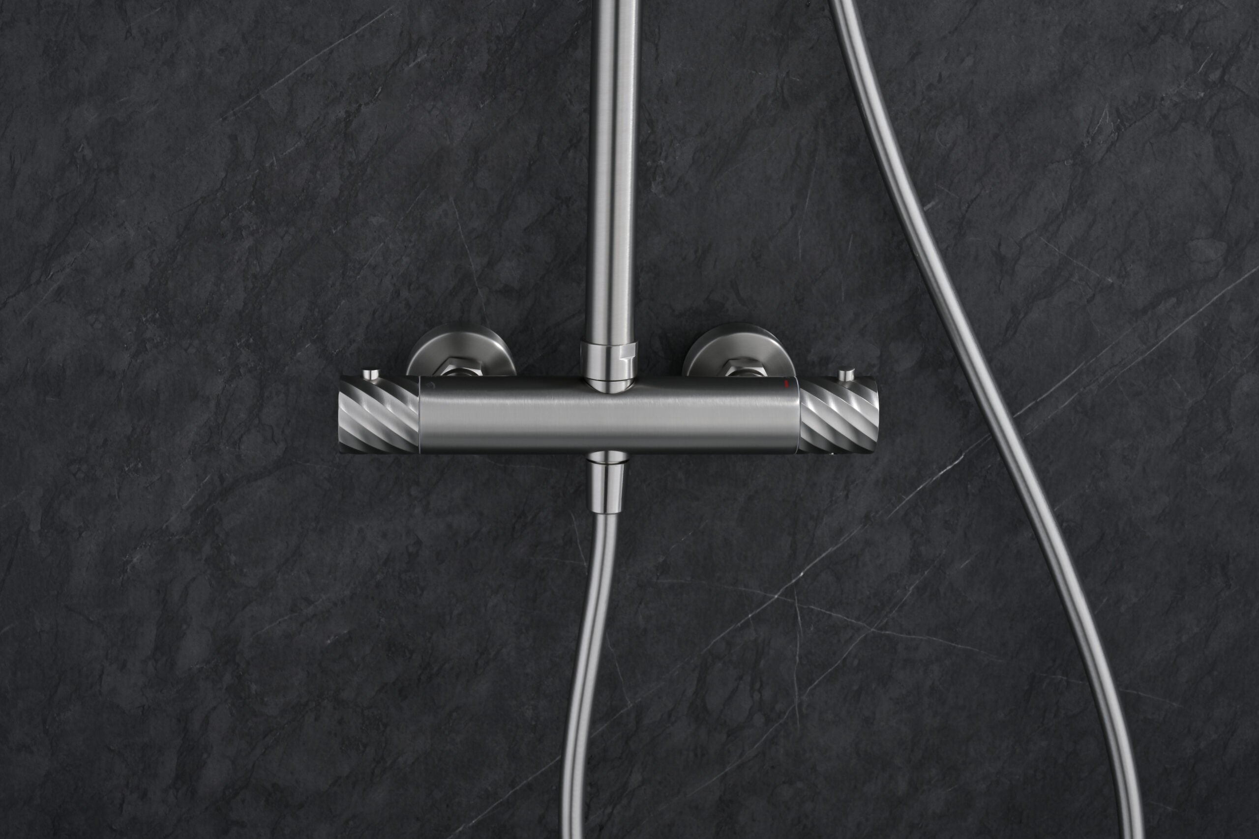 Bless Brushed Nickel Thermostatic Shower Set, view 4