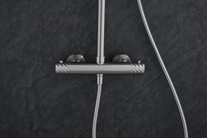Bless Brushed Nickel Thermostatic Shower Set, view 4