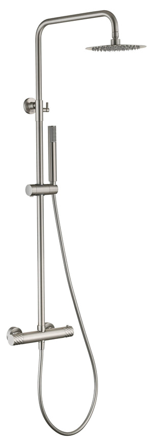 Bless Brushed Nickel Thermostatic Shower Set, main product view