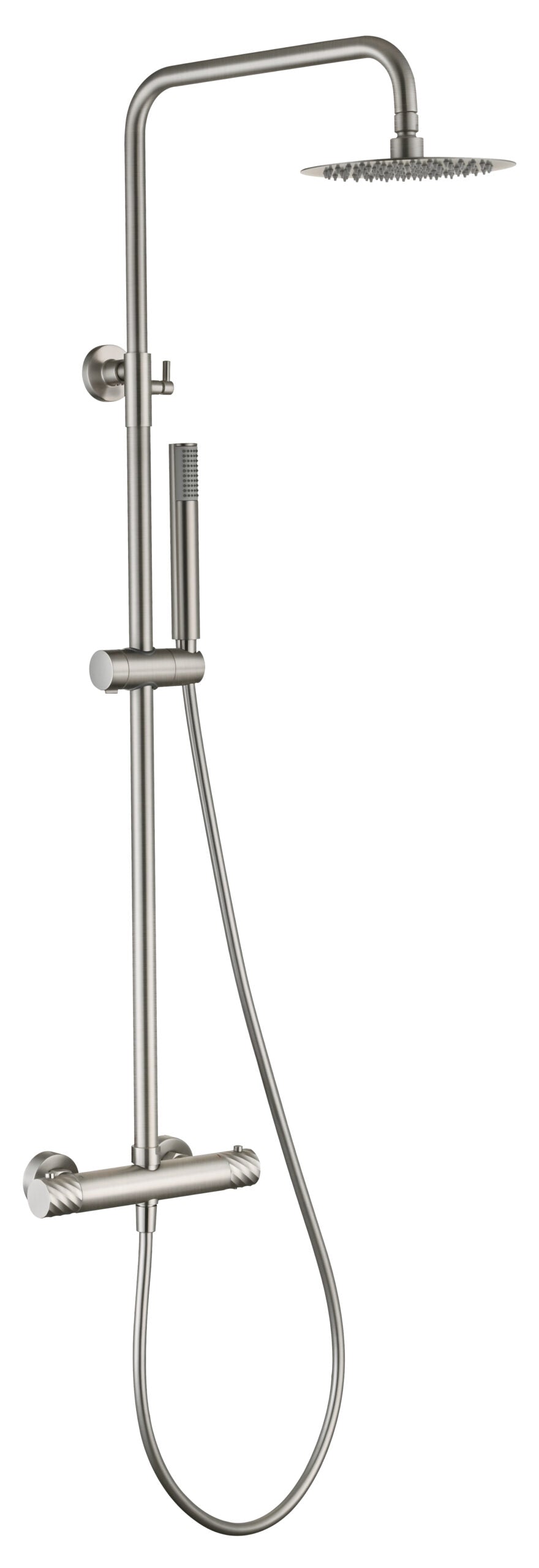Bless Brushed Nickel Thermostatic Shower Set, main product view