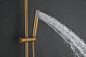 Bless Brushed Gold Thermostatic Shower Set, view 5