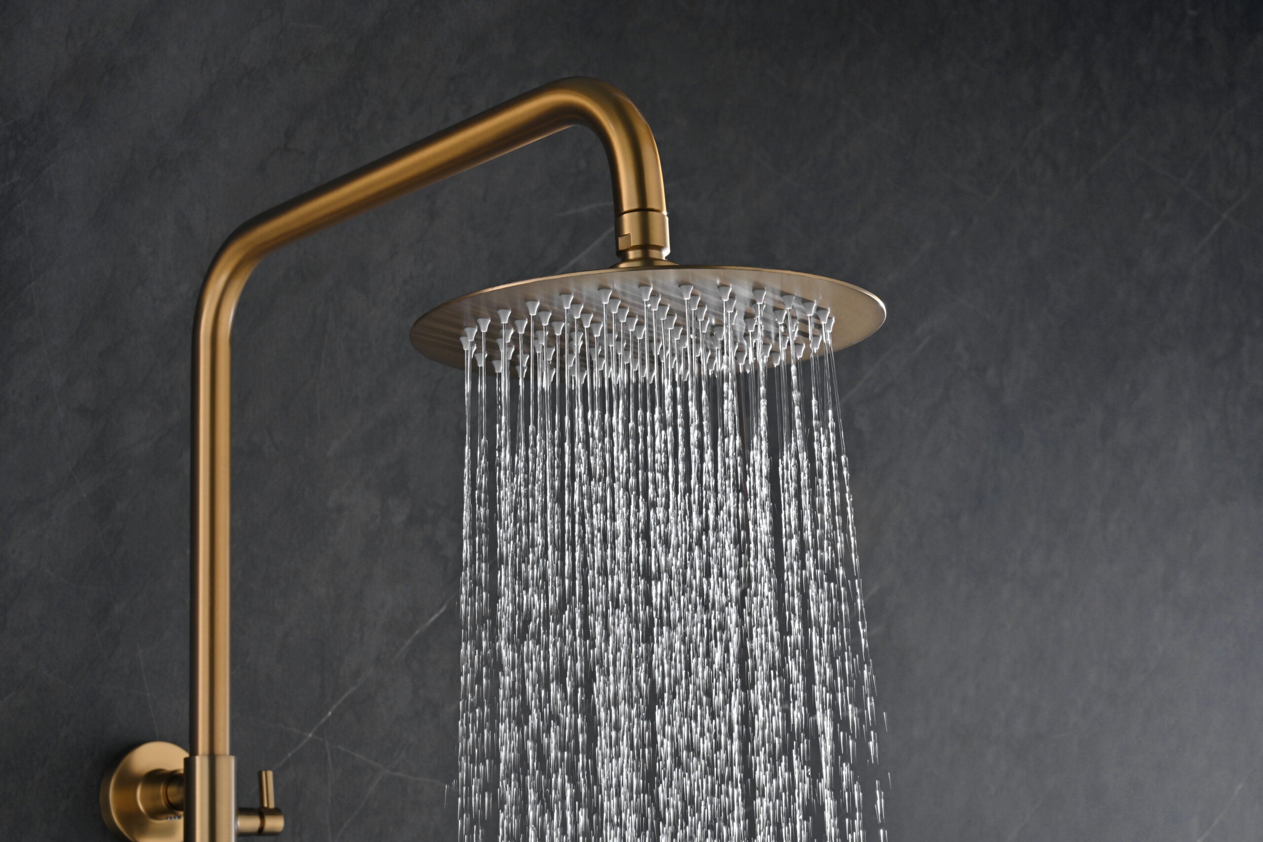 Bless Brushed Gold Thermostatic Shower Set, view 3