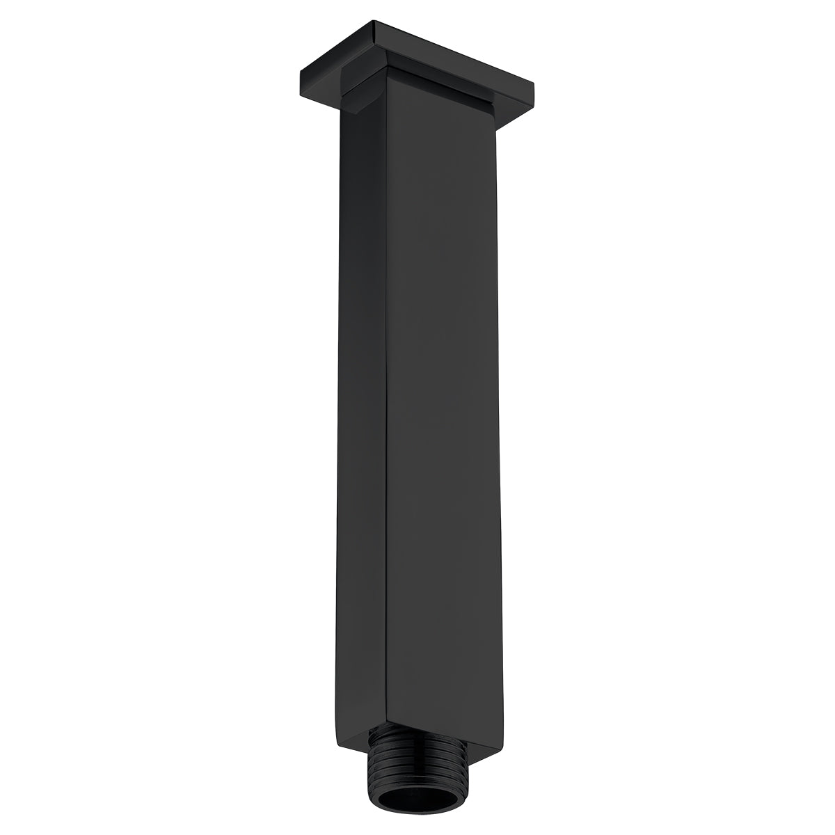 Matte Black Square Ceiling Shower Arm, view 2