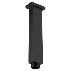 Matte Black Square Ceiling Shower Arm, view 2