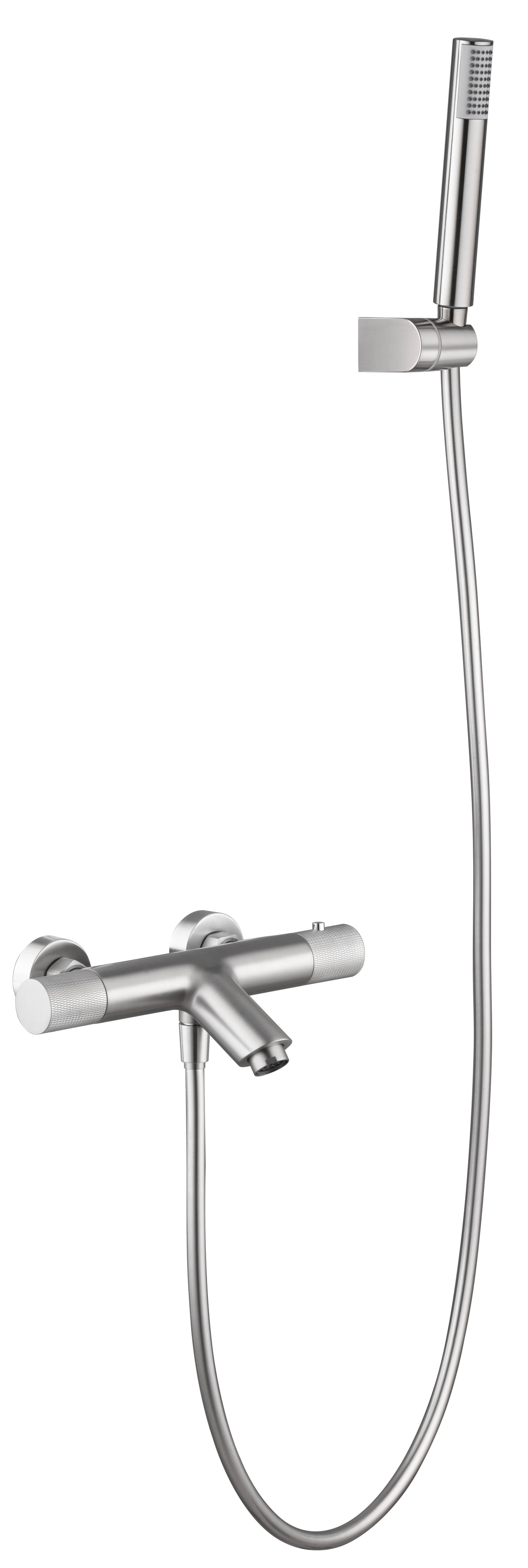 Línea Grifo De Baño/Ducha Termostático Níquel Cepillado