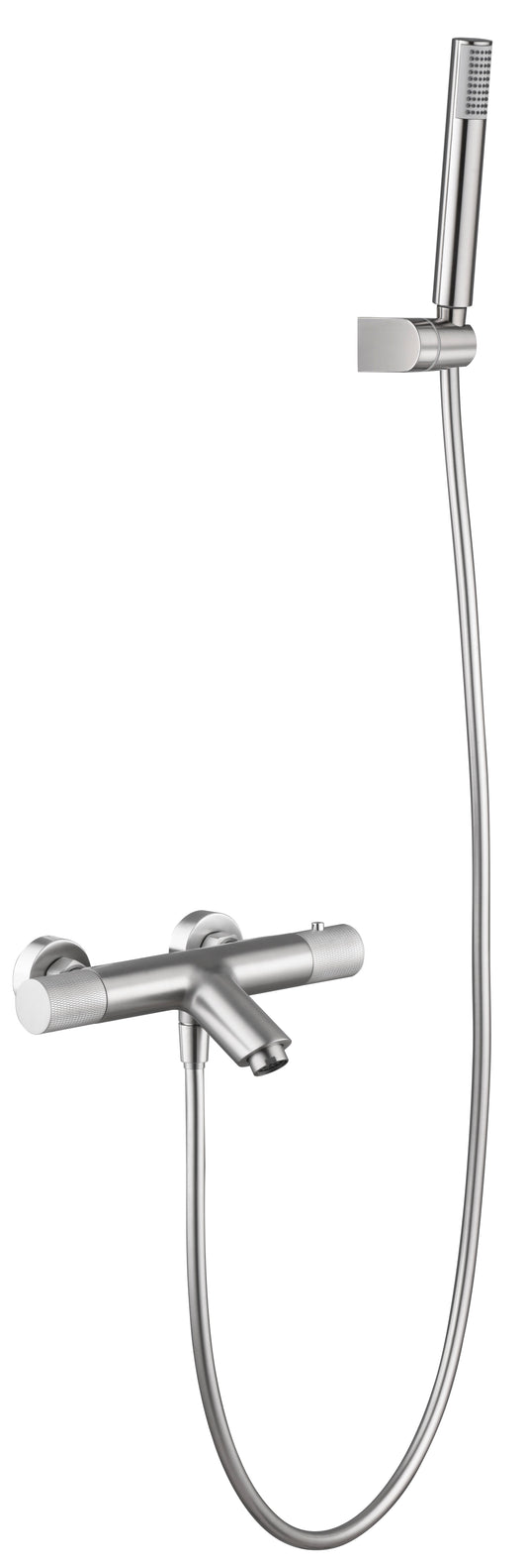 Línea Grifo De Baño/Ducha Termostático Níquel Cepillado