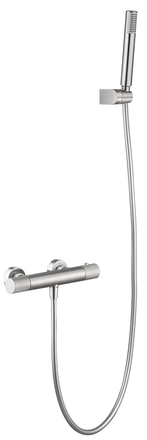 Brushed Nickel Thermostatic Shower Faucet Set, view 2