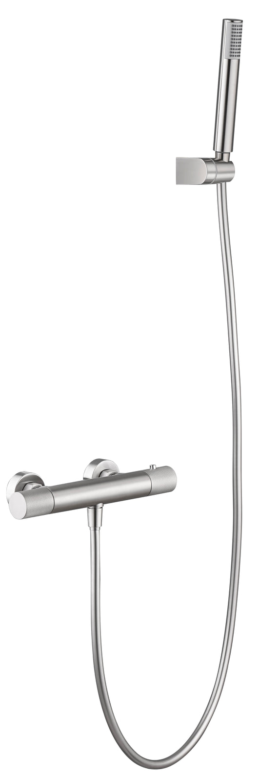 Grifo De Ducha Termostático Línea Níquel Cepillado