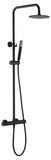 Conjunto De Ducha Termóstatico Line Negro Mate