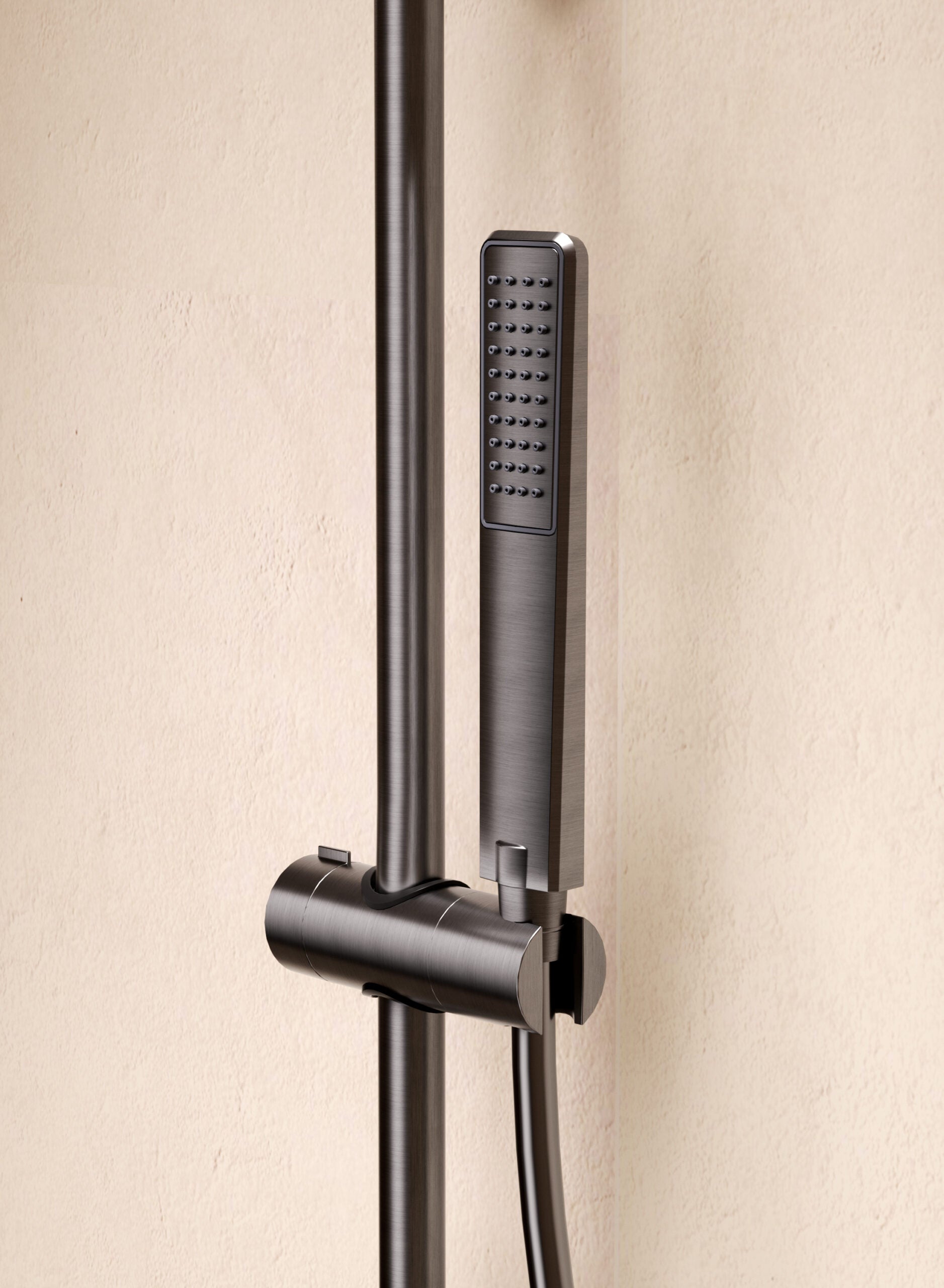Firenze Brushed Rose Gold Thermostatic Shower Set, view 5