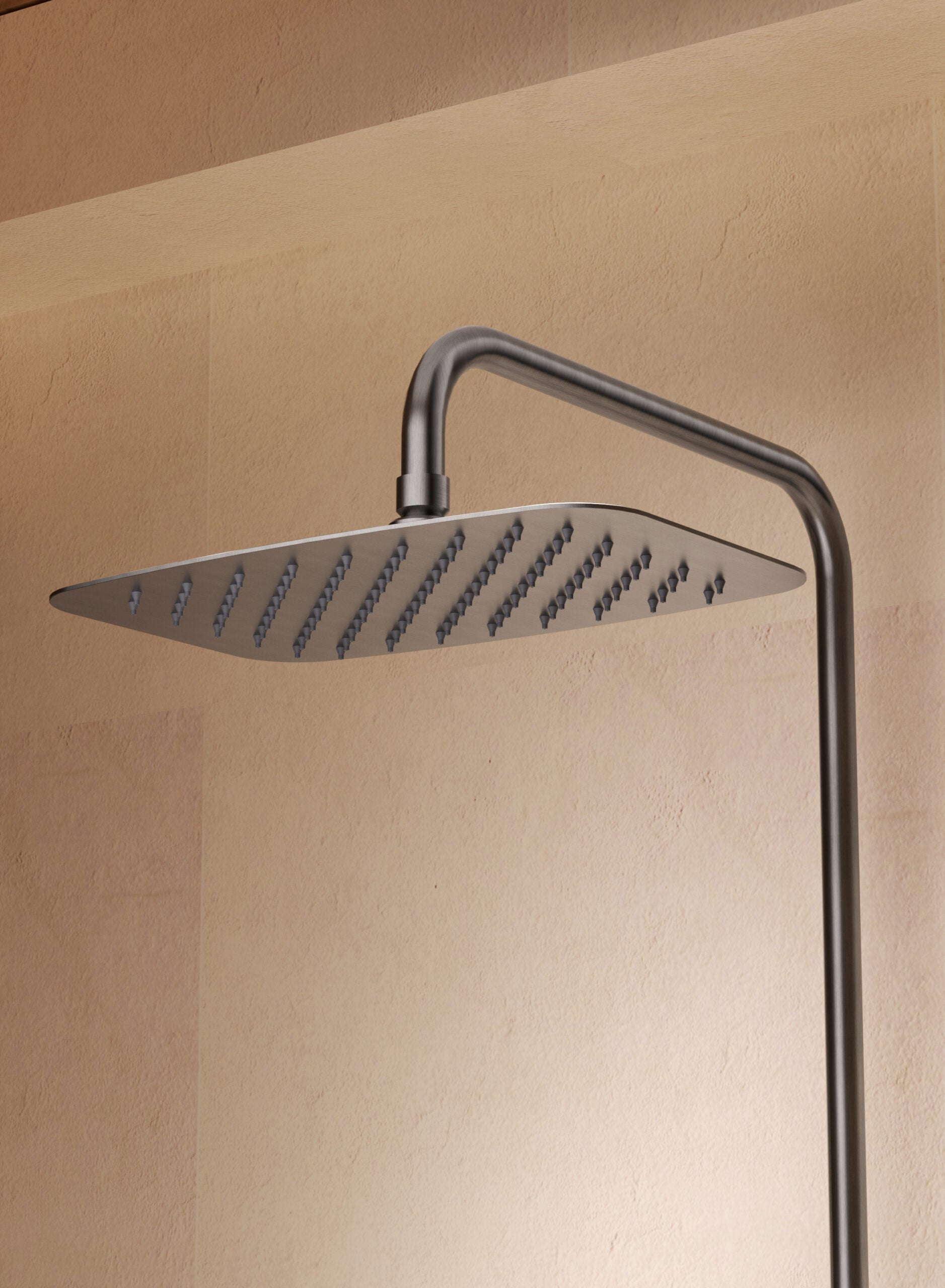 Firenze Brushed Rose Gold Thermostatic Shower Set, view 3