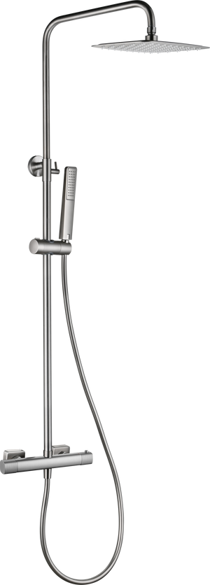 Firenze Brushed Nickel Thermostatic Shower Set, main product view