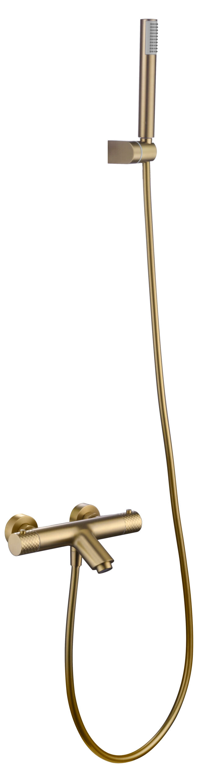 Genova Brushed Gold Thermostatic Shower Kit, view 5