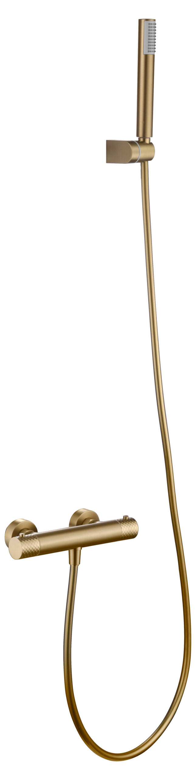 Brushed Gold Thermostatic Shower Kit, view 5
