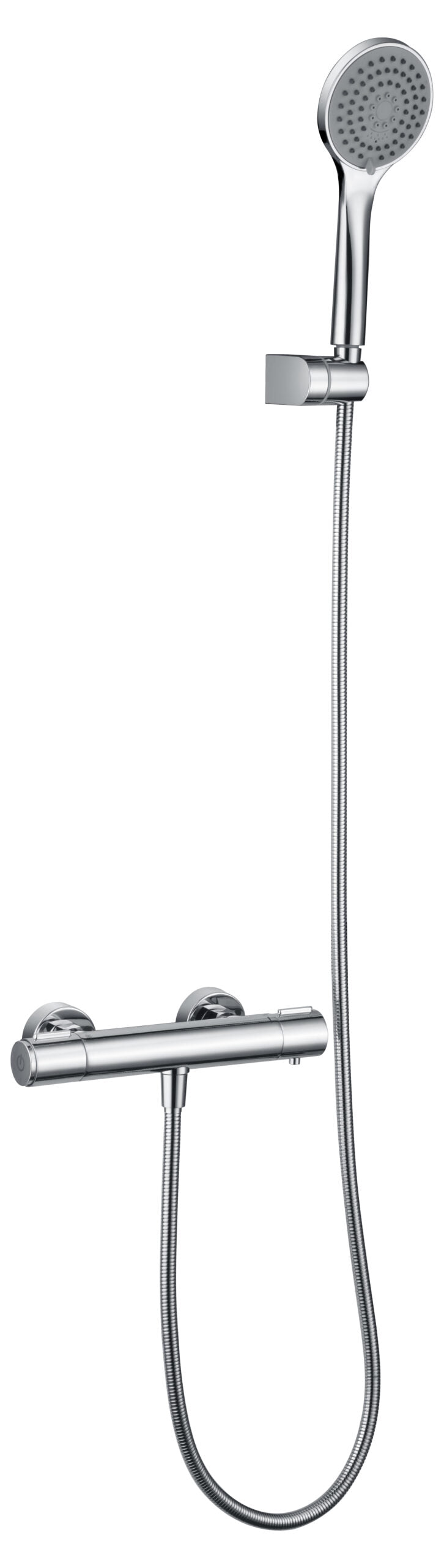 Chrome Thermostatic Shower Set Modern Design, view 7