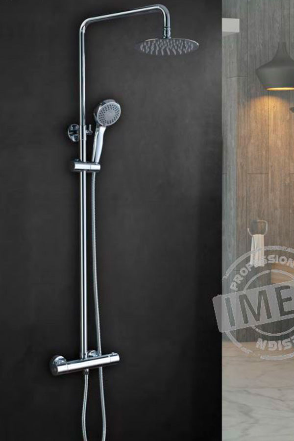 Kent Chrome Thermostatic Shower Set Modern Design, view 2