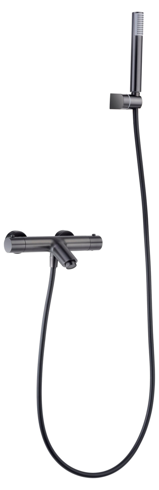 Kit Baño/Ducha Termostático Monza Black Gun Metal