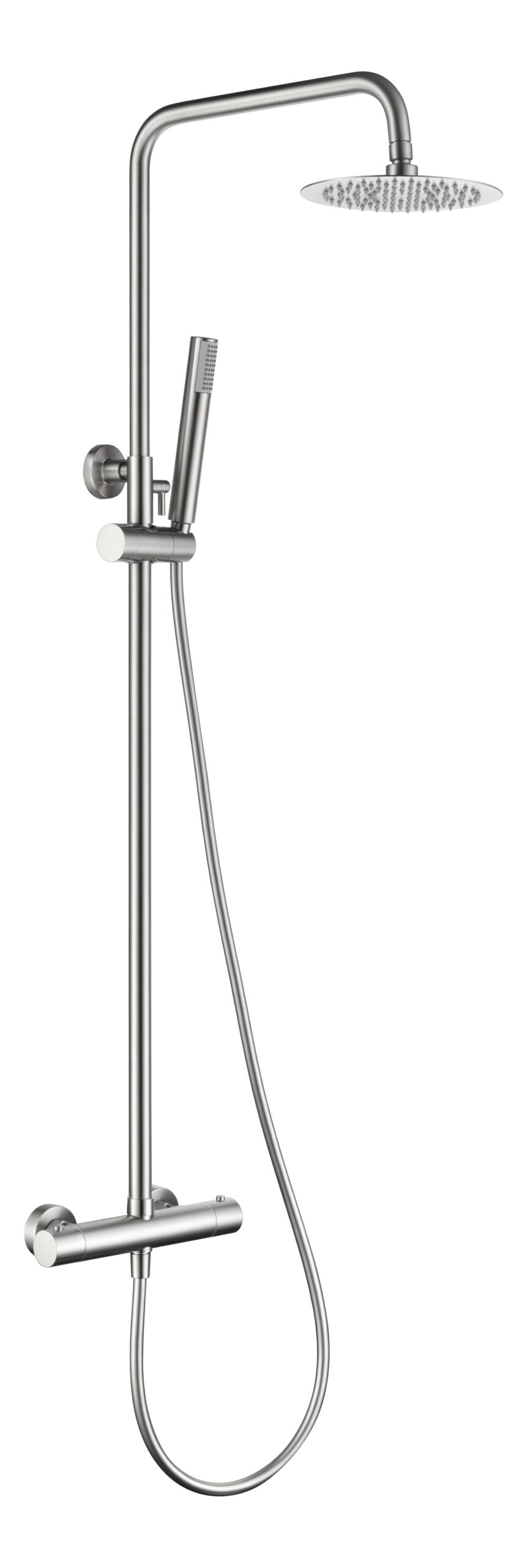 Brushed Nickel Thermostatic Shower Set Monza, view 2