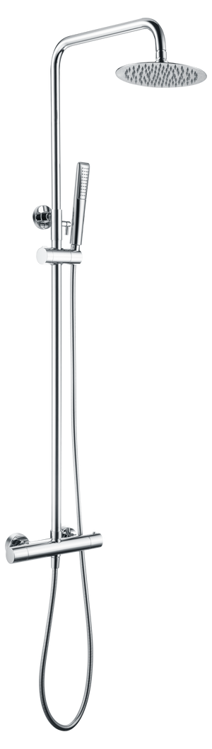 Chrome Thermostatic Shower Set with Temperature Control, view 2