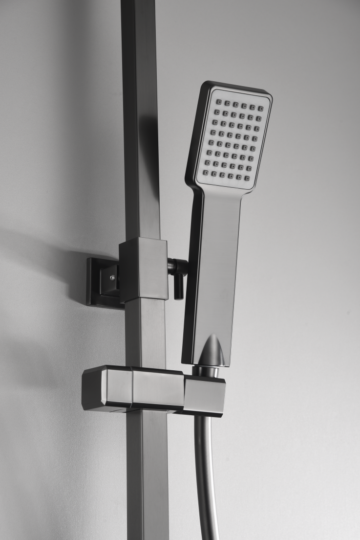 Vigo Black Gun Metal Thermostatic Shower Vigo Series, handle detail