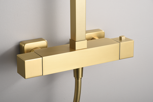 Vigo Thermostatic Shower Brushed Gold Vigo Series, mixer detail