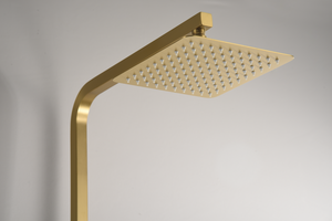 Vigo Thermostatic Shower Brushed Gold Vigo Series, rain head detail
