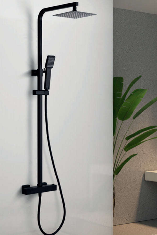 Vigo Thermostatic Shower Matte Black Vigo Series, view 2