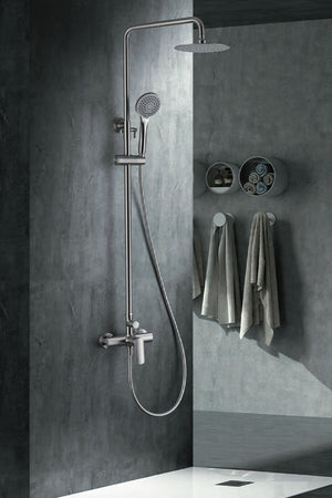 Ural Single Lever Shower Brushed Nickel Ural Series, view 2