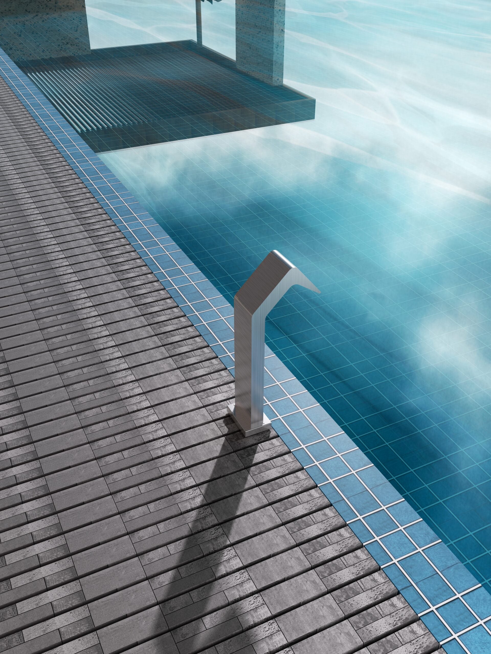 Niágara Stainless Steel Waterfall Rain Head 15cm, view 2