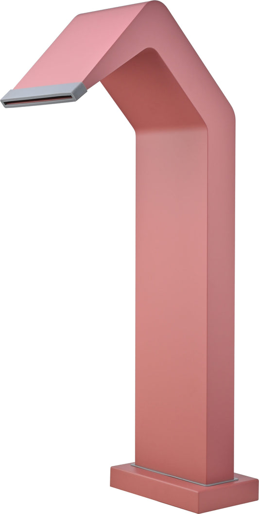 Cascada grande para piscina Niágara en acero inoxidable S.316 Rosa coral