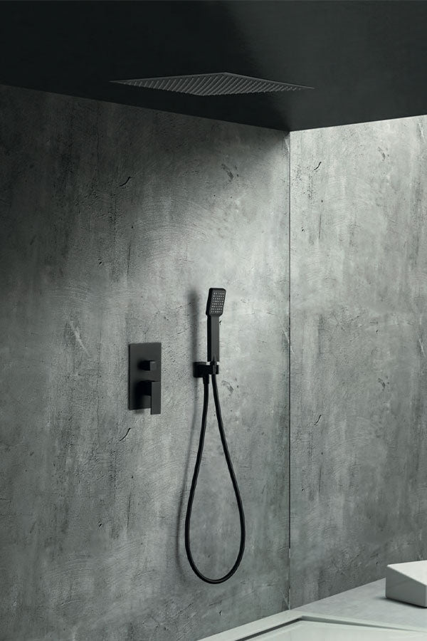 Volga Single Lever Built-in Shower Matte Black Volga Series, view 2