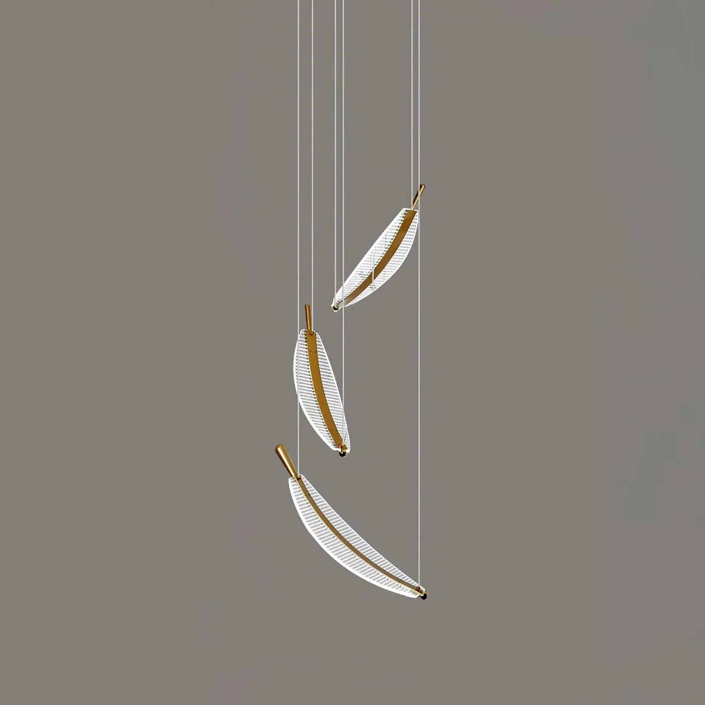 Lámpara colgante moderna en espiral con LED