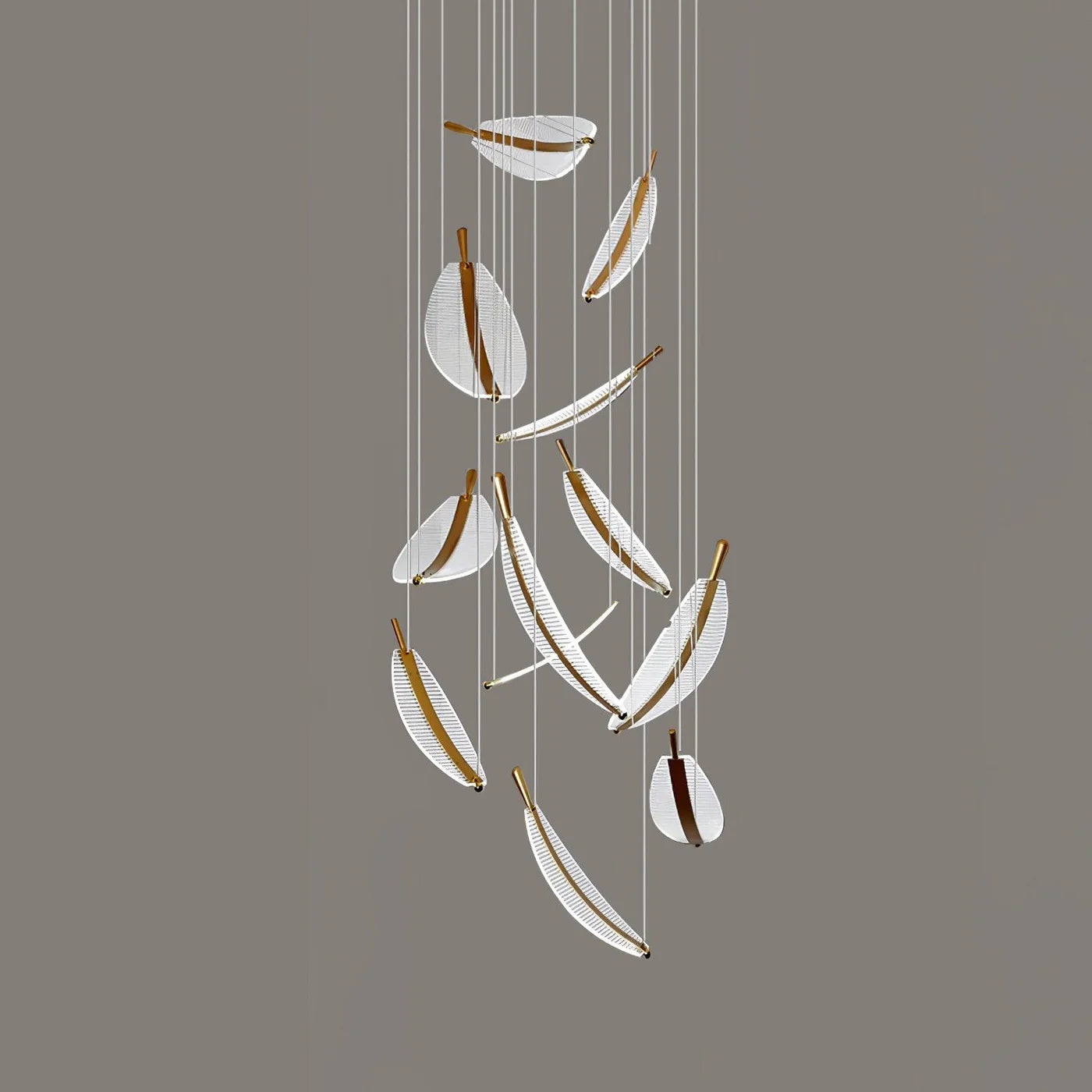 Lámpara colgante moderna en espiral con LED