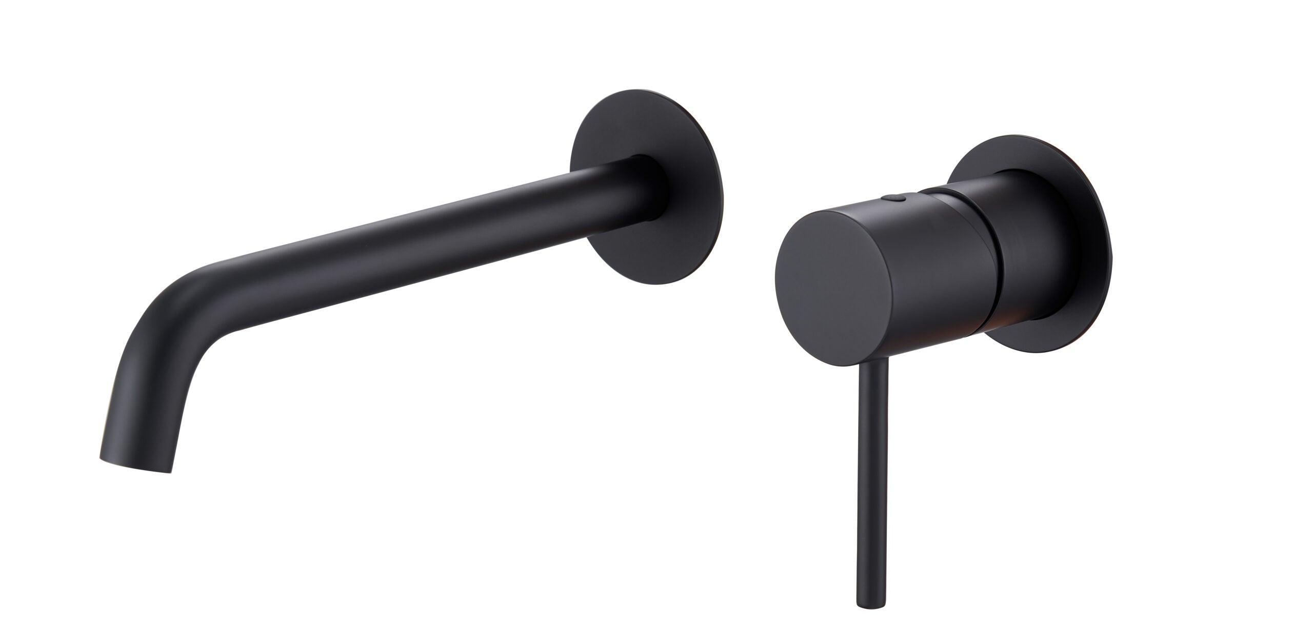 Matte Black Single Lever Sink Faucet Modern Bathroom, view 2